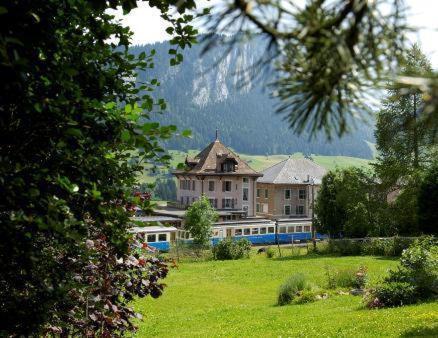 Hotel-Buffet De La Gare Chateau-d'Oex Kültér fotó