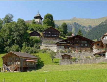 Hotel-Buffet De La Gare Chateau-d'Oex Kültér fotó